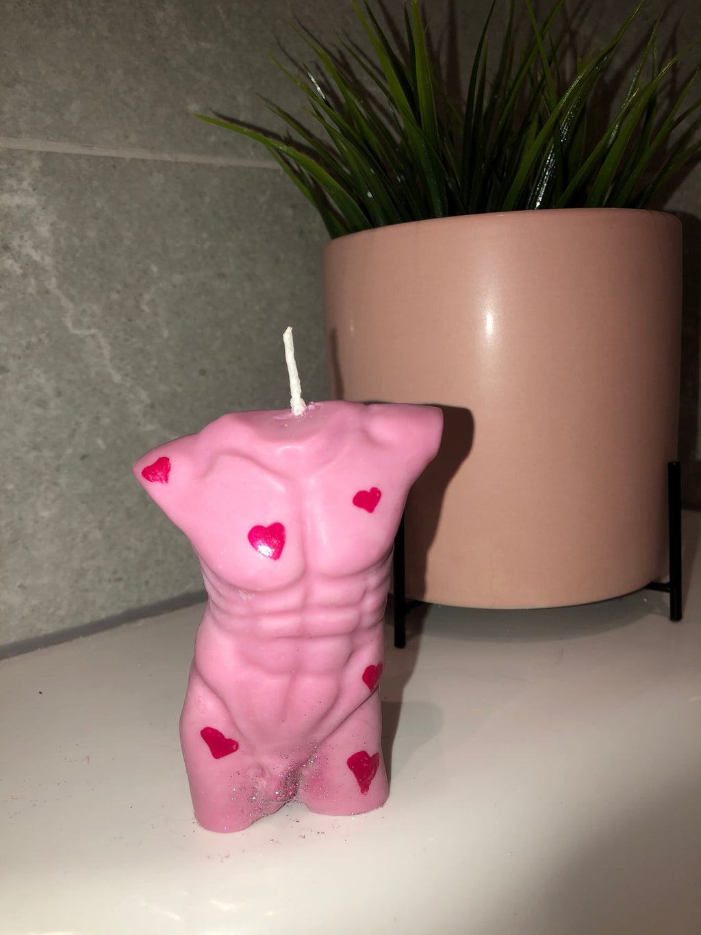 Valentines ‘Flame’ Love-Heart Candle