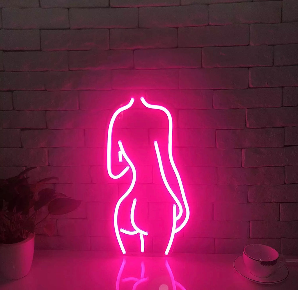 Female Body Silhouette LED Light