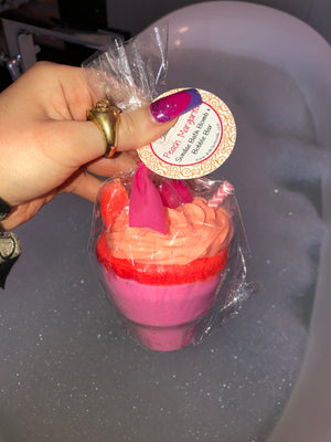 Peach Margarita Sundae Bath Bomb + Bubble Bar